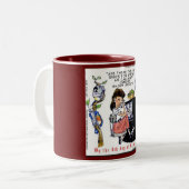 Rick London Ernestineコーリングバードクリスマス ツートーンマグカップ (正面左)