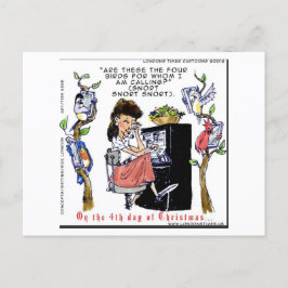 Rick London Ernestineコーリングバードクリスマス ポストカード