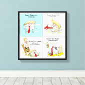 Rick London "Trumpty Dumpty" おもしろい Canvas Print キャンバスプリント (インサイチュ (ウッドフロア))