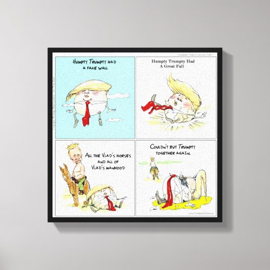 Rick London "Trumpty Dumpty" おもしろい Canvas Print キャンバスプリント (正面)