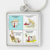 Rick London "Trumpty Dumpty"トランプギフトおもしろい"Trumpty D キーホルダー (正面)