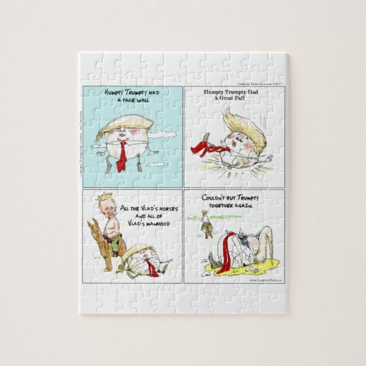Rick London "Trumpty Dumpty"トランプギフトおもしろい"Trumpty D ジグソーパズル (縦)