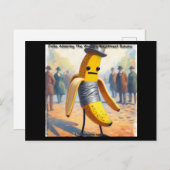 Rick London's 笑わされる Duct-Taped Banana Art ポストカード (正面/裏面)