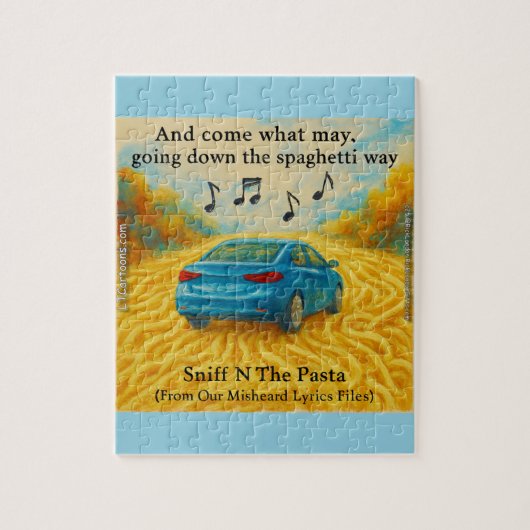 Rick London's Misheard Lyrics Spaghetti Way Funny ジグソーパズル (縦)