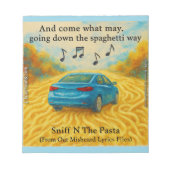 Rick London's Misheard Lyrics Spaghetti Way Funny ノートパッド (正面)