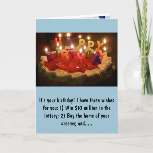 Rick Perryのバースデー・カード カード (正面)