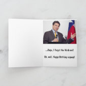 Rick Perryのバースデー・カード カード (内部)