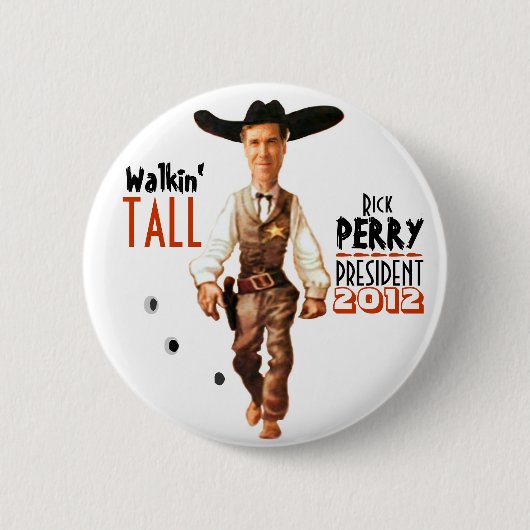 Rick Perryの大統領2012年 缶バッジ (正面)