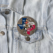 Rick Perryの2016年のブロンコのBuckaroo 缶バッジ (インサイチュ)