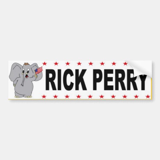 Rick Perry バンパーステッカー (正面)