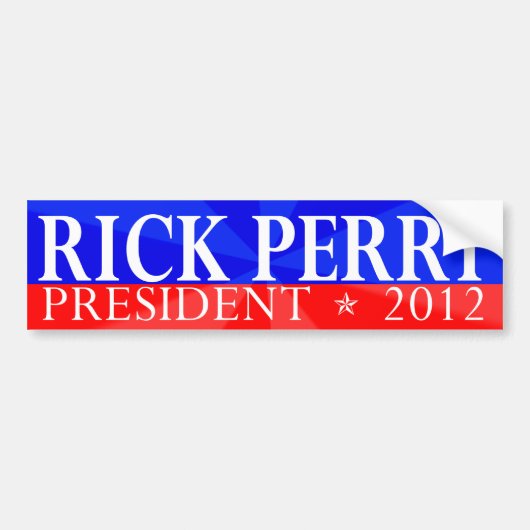 Rick Perry バンパーステッカー (正面)