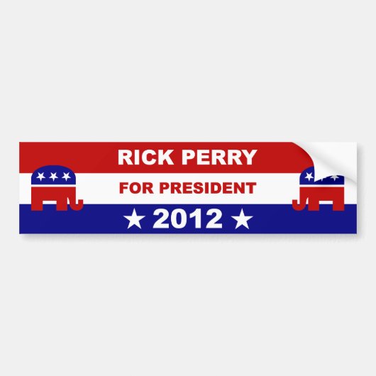 Rick Perry バンパーステッカー (正面)