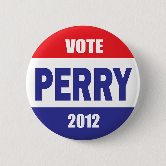 RICK PERRY 大統領 - 大統領選挙キャンペーン 缶バッジ (正面)