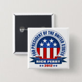 Rick Perry 缶バッジ (正面&裏面)
