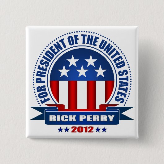 Rick Perry 缶バッジ (正面)