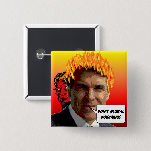 Rick Perry 缶バッジ (正面&裏面)