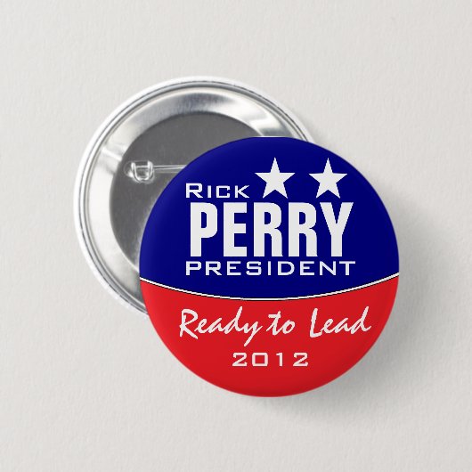 Rick Perry 缶バッジ (正面&裏面)