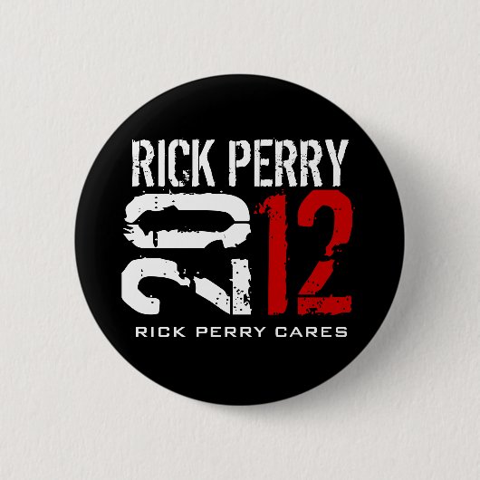 Rick Perry 2012年 缶バッジ (正面)