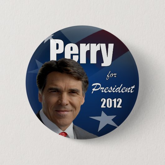 Rick Perry 2012年 缶バッジ (正面)