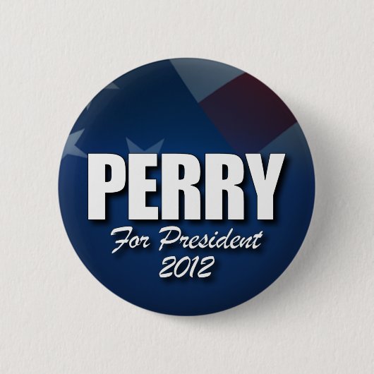 Rick Perry 2012年 缶バッジ (正面)