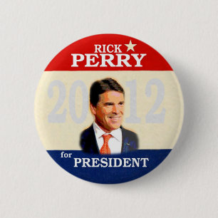 Rick Perry 2012年 缶バッジ