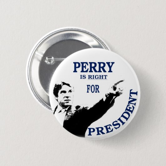 Rick Perry 2012年 缶バッジ (正面&裏面)