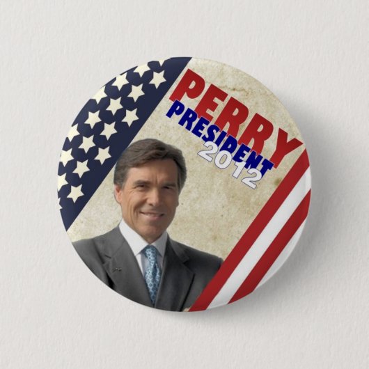 Rick Perry 2012年 缶バッジ (正面)
