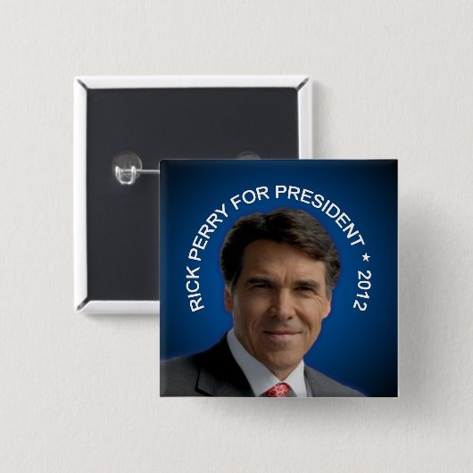 Rick Perry 2012年 缶バッジ (正面&裏面)