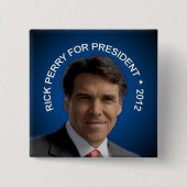 Rick Perry 2012年 缶バッジ (正面)