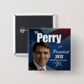 Rick Perry 2012年 缶バッジ (正面&裏面)