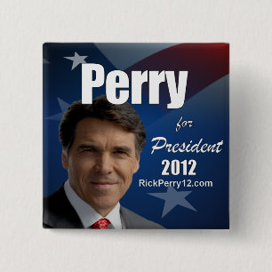 Rick Perry 2012年 缶バッジ