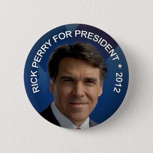Rick Perry 2012年 缶バッジ (正面)