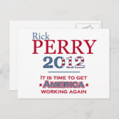 Rick Perry 2012社長のポストカード ポストカード (正面/裏面)