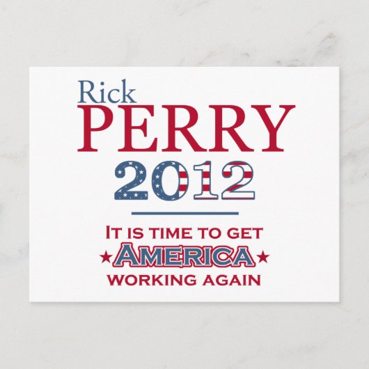 Rick Perry 2012社長のポストカード ポストカード (正面)