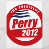 Rick Perry 2012 チラシ (正面)