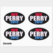 Rick Perry 2012 楕円形シール (シート)
