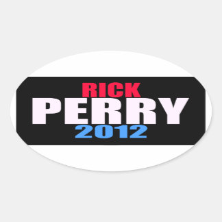 Rick Perry 2012 楕円形シール