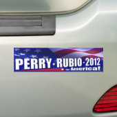 Rick Perry Marcoルビオ2012年のGOP バンパーステッカー (車上)