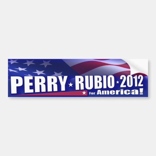 Rick Perry Marcoルビオ2012年のGOP バンパーステッカー (正面)