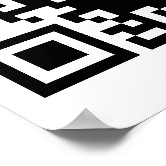 Rick QR転がコードのリクロール ポスター (角)