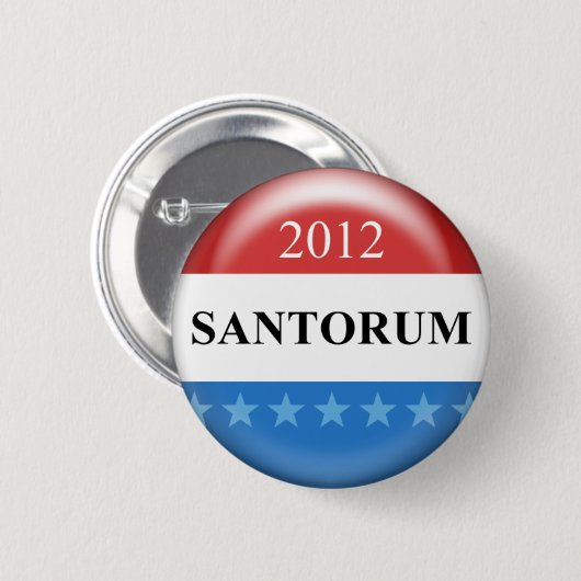 Rick Santorum 2012 缶バッジ (正面&裏面)