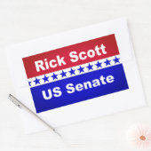 Rick Scott 2018政治人気がある的ステッカー 長方形シール (封筒)