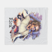 Rick Springfield in Concert フリースブランケット (正面(横))