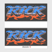 Rick Vorname Name Graffiti Aufkleber Sticker シール (シート)