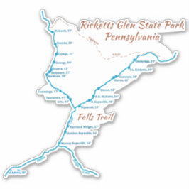 Ricketts Glen SP -秋トレイル（大） シール