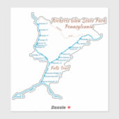 Ricketts Glen SP -秋トレイル（大） シール (シート)