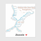 Ricketts Glen SP -秋トレイル（小） シール (シート)