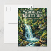 Ricketts Glen State Park Pennsylvania ポストカード (正面/裏面)