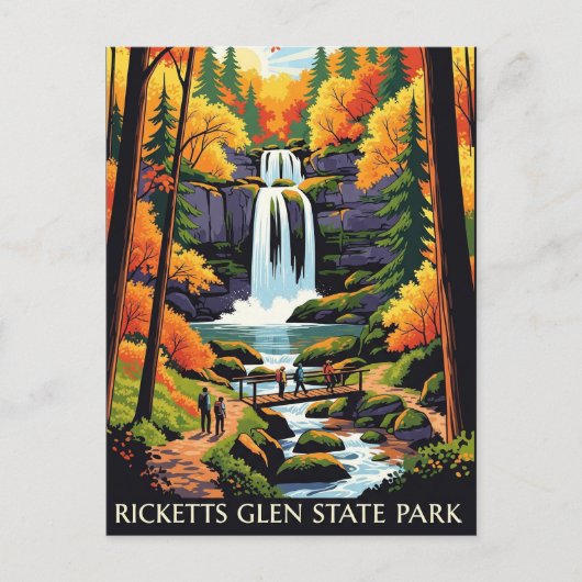 Ricketts Glen State Park Travel ポストカード (正面)
