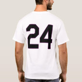 Rickey HendersonニュアークはプレーヤーのTシャツに耐えます Tシャツ (裏面)